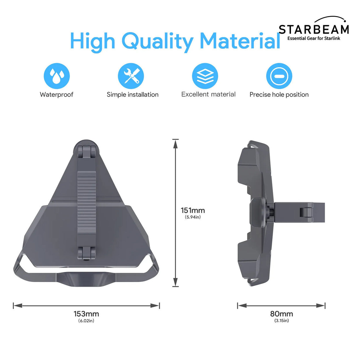 STARBEAM Starlink Mini Roof Rack Mount - Aluminium Alloy