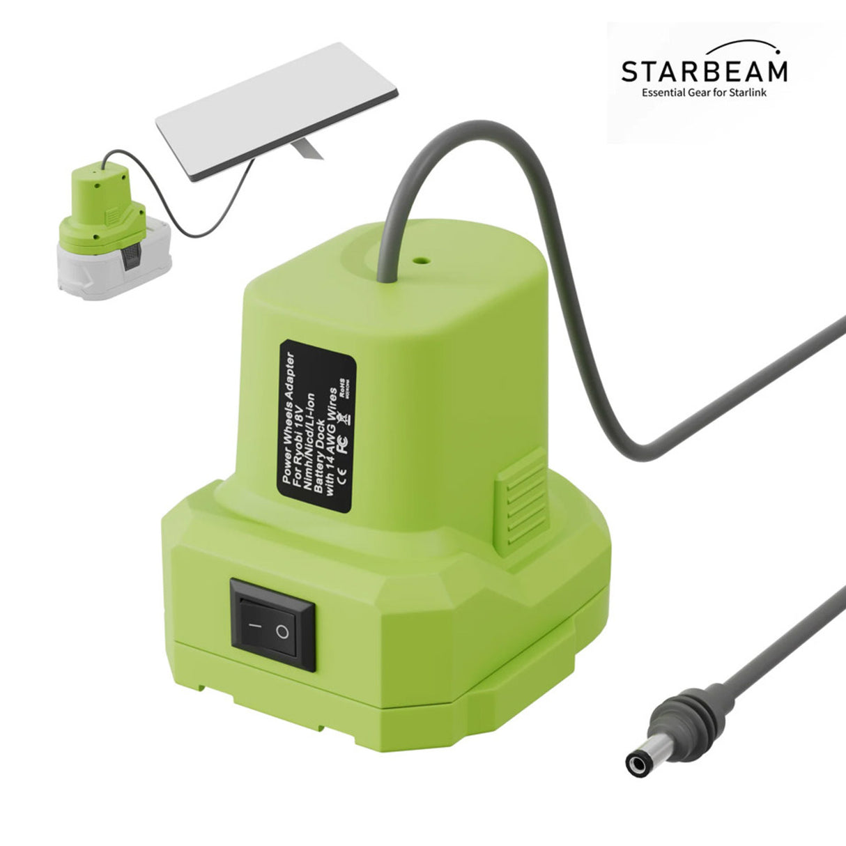 STARBEAM Starlink Mini Ryobi 18V Battery Adapter