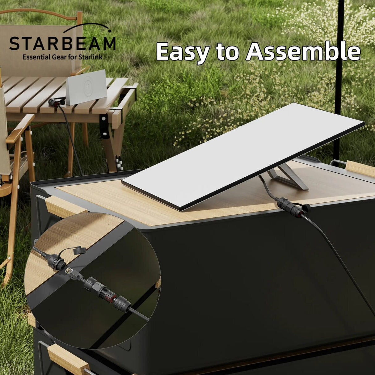 STARBEAM Starlink Gen 3 Standard Waterproof Ethernet Extension Cable, 50cm