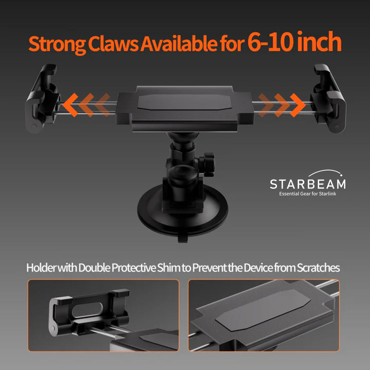STARBEAM Starlink Mini Suction Cup Holder Mount