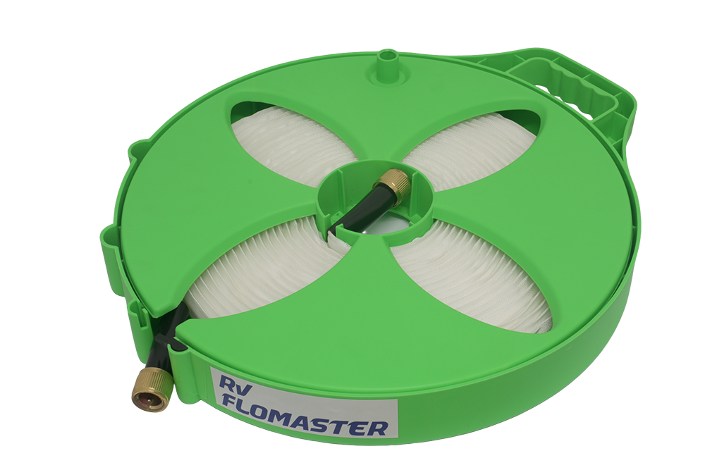 RV Flomaster 15m Flat Hose Reel with Hose