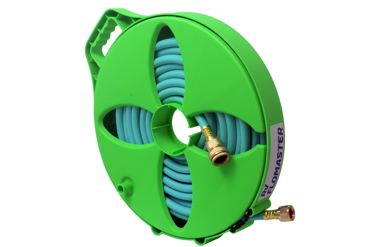 RV FLOMASTER HOSE REEL WITH 12MM FOODGRADE 10M