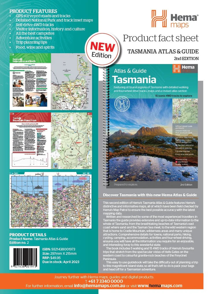 Hema Tasmanian Atlas and Guide