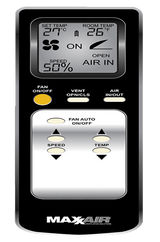 MaxxFan Plus with Thermostat, Power Lift, Rain Sensor and Remote 00-04540KIA