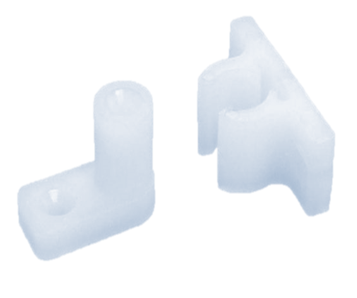 Cupboard Gripper Catch Vertical - Nylon 2 Piece