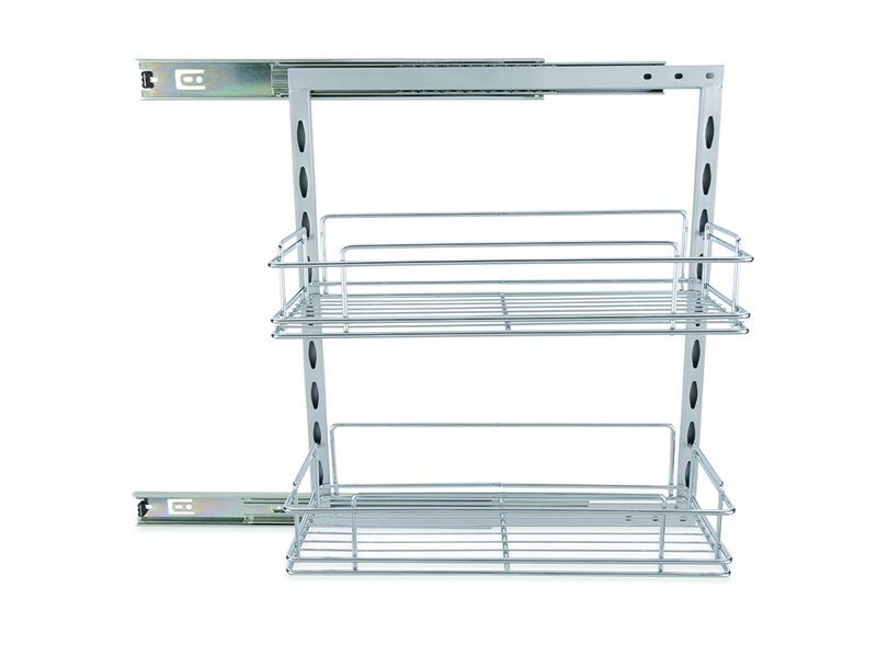 Roll Out Pantry Sliding Shelf W/ 2 - 110MM Basket 000122