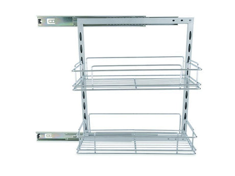 Roll Out Pantry Sliding Shelf w/ 2 - 200MM Basket 000125