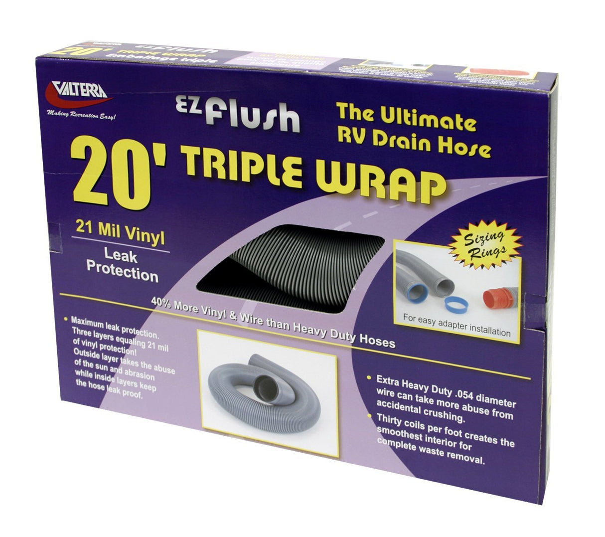 Valterra EZ Flush Drain Hose 20ft