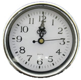 Australian RV Accessories Wall Clock Silver 10cm Quartz