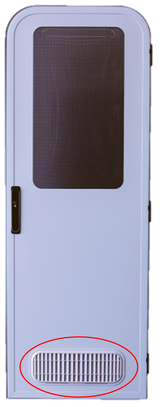 Camec New Style Door Vent - Black