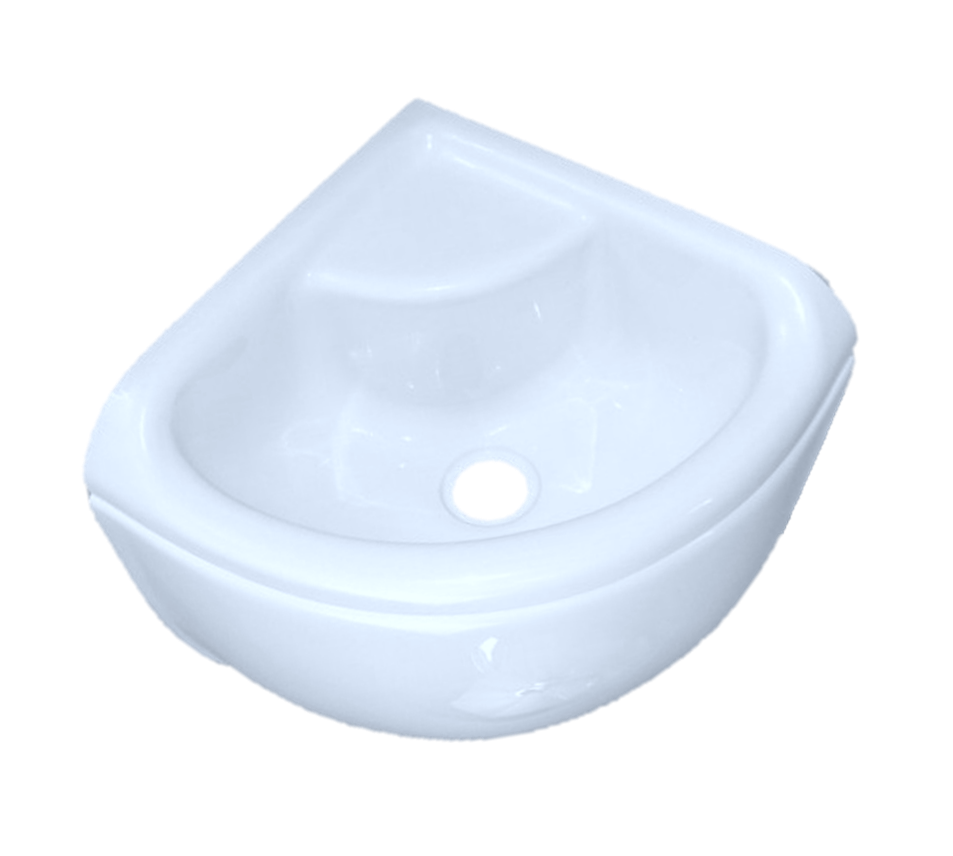 Acrylic Mini Corner Basin Full Skirt