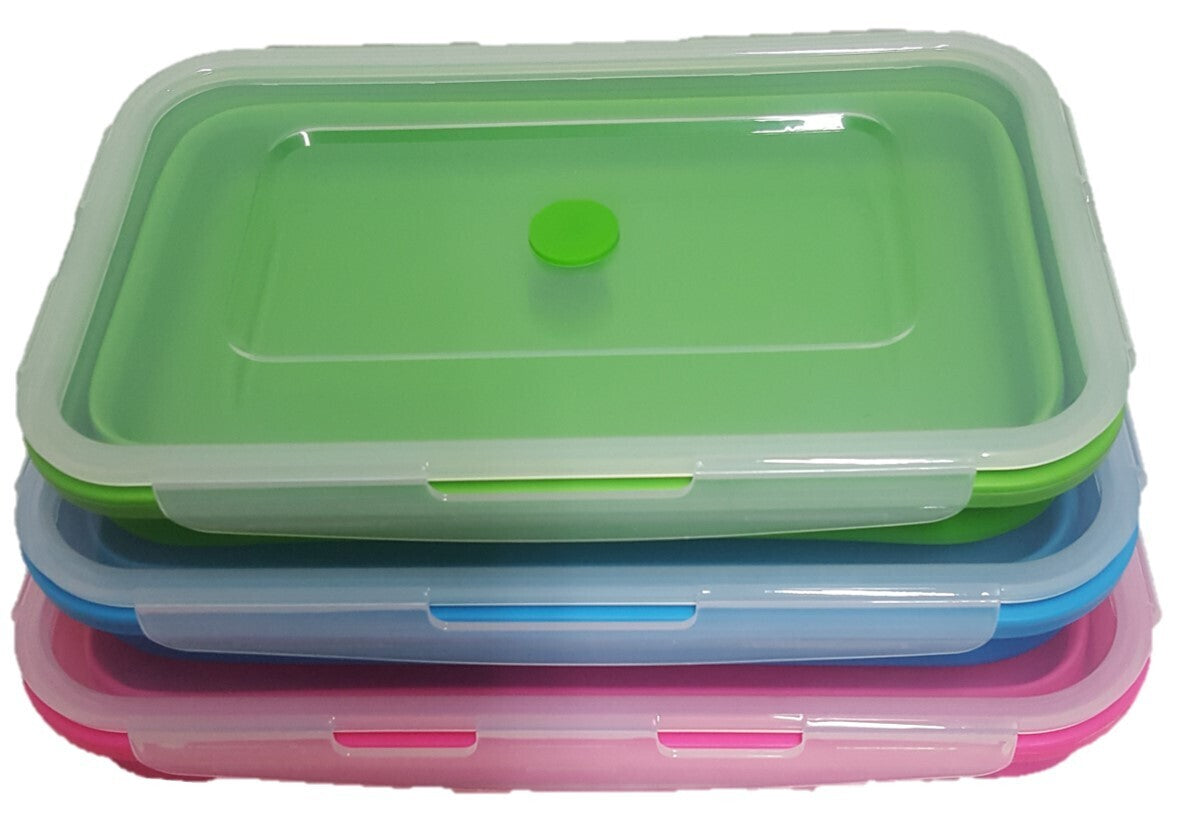 Collapsible Space Saving Rectangular Container Set - 5 Pack