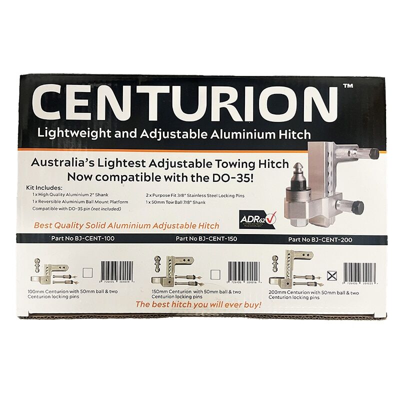 Centurion Lightweight 150mm Aluminium Adjustable Tow Hitch - 3500kg