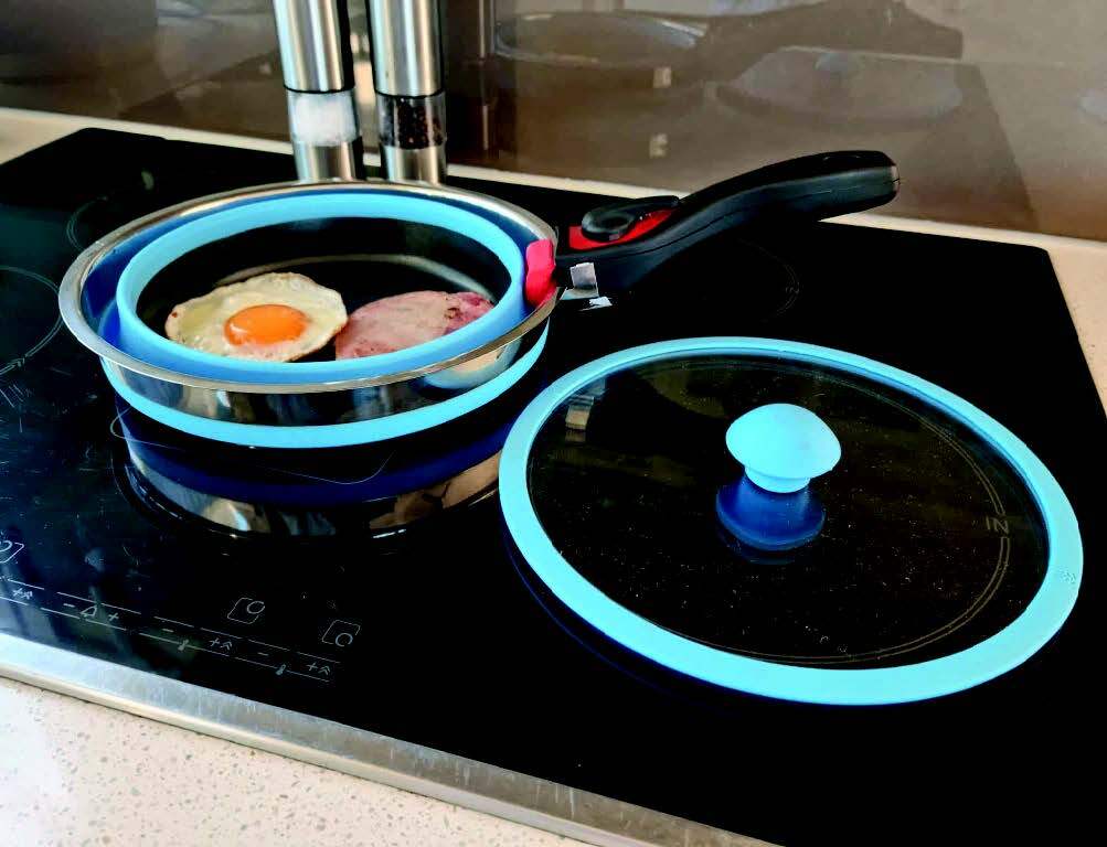 Non Stick Collapsible Silicone Pots - Set of 3