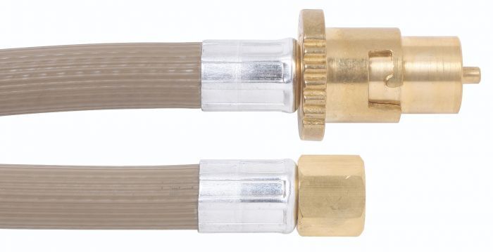 10mm Gas Heater hose assembly 3/8"SAE F x Male bayonet x 2000mm