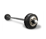 ALKO AXLE 45MM SQUARE ST 1200KG 9" HYDRAULIC 16" WHEELSTTO SUIT HT 5 STUD PATTERN LENGTH IS 1810