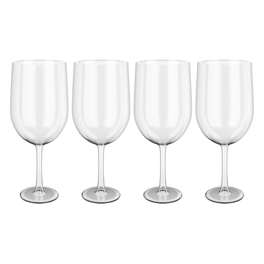 Crystal Clear Tritan Wine Glasses - Set of 4