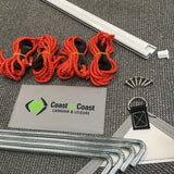 Coast Fridge Vent Sunscreen Shade Screen w/Sail Track 1X1.9m