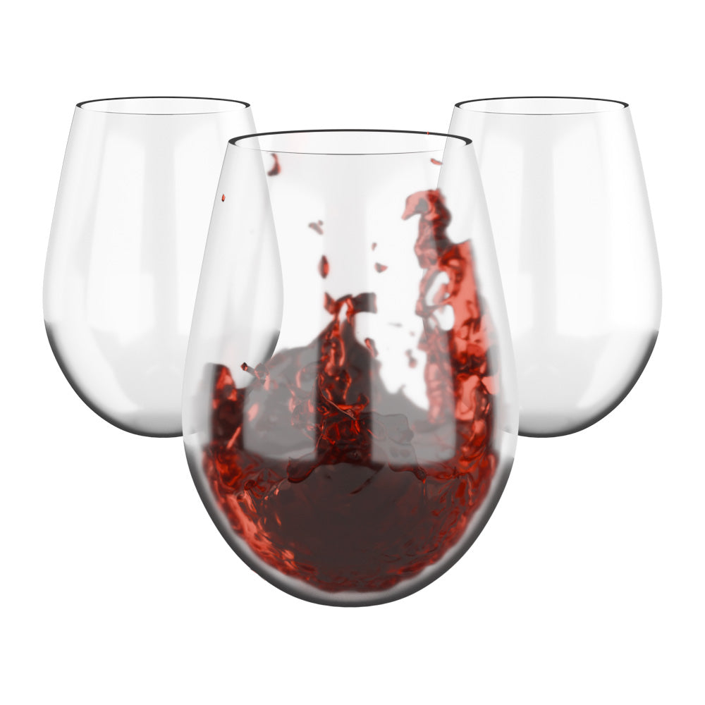 Triton Crystalclear stemless wine glass 16 oz - Set of 4