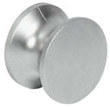 Large Push button Knob - Matte Nickel