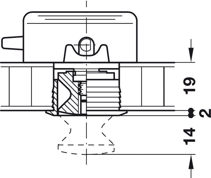 Large Rosette - Matte Nickel (Flat Lip)