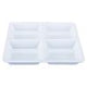 White Melamine Serving Plate 4 Section