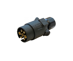 7 Pin Lrg Round Plastic Plug