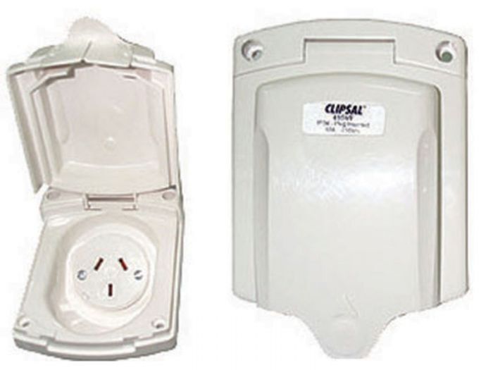 Clipsal Power Outlet New Style 10A White