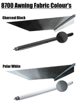 Dometic Fabric 8700 11' Charcoal Black - Fabric Only