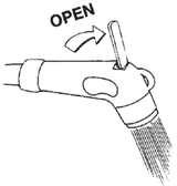 Shower Head White Lever Control