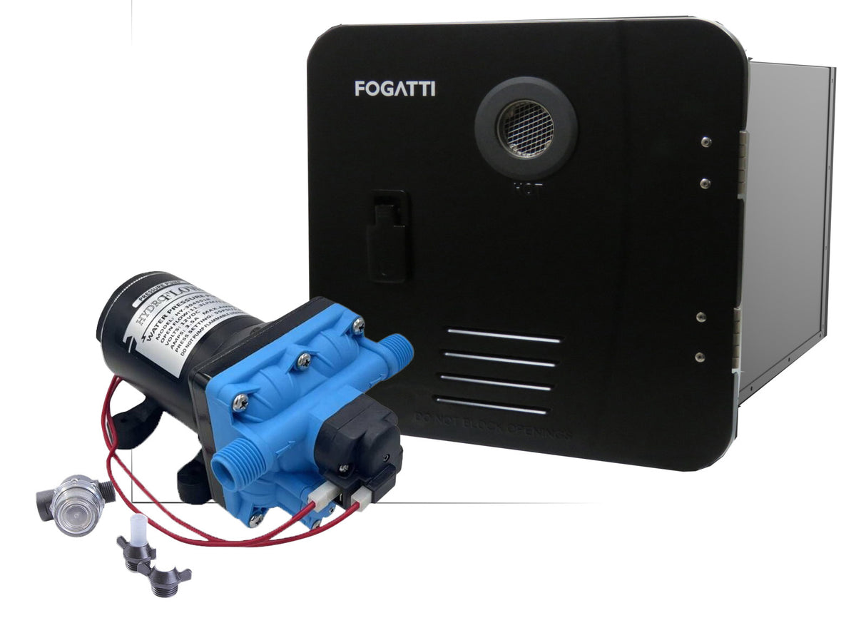 Fogatti Hot Water System Black Door + Free Pump