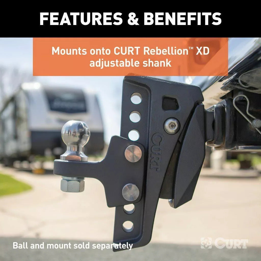 CURT Rebellion XD Tongue Attachment (70mm Tow Ball / 4500kg)