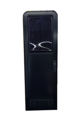 ATRV Door 1750x622 Curved Acrylic Black Frame Black Panel Top Radius LHH