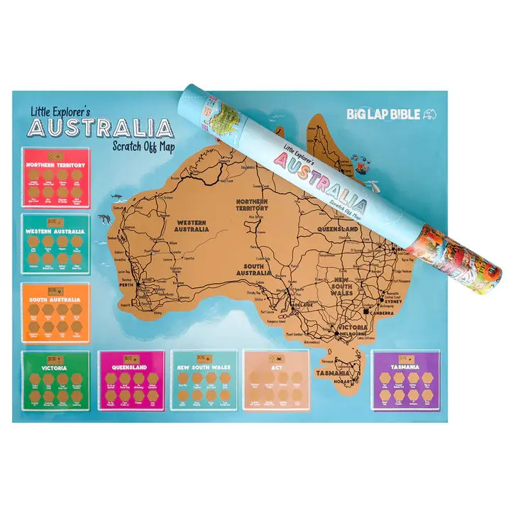 Little Explorers Australia - Scratch Off Map
