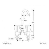 Hot & Cold Basin Mixer Faucet - Crystal