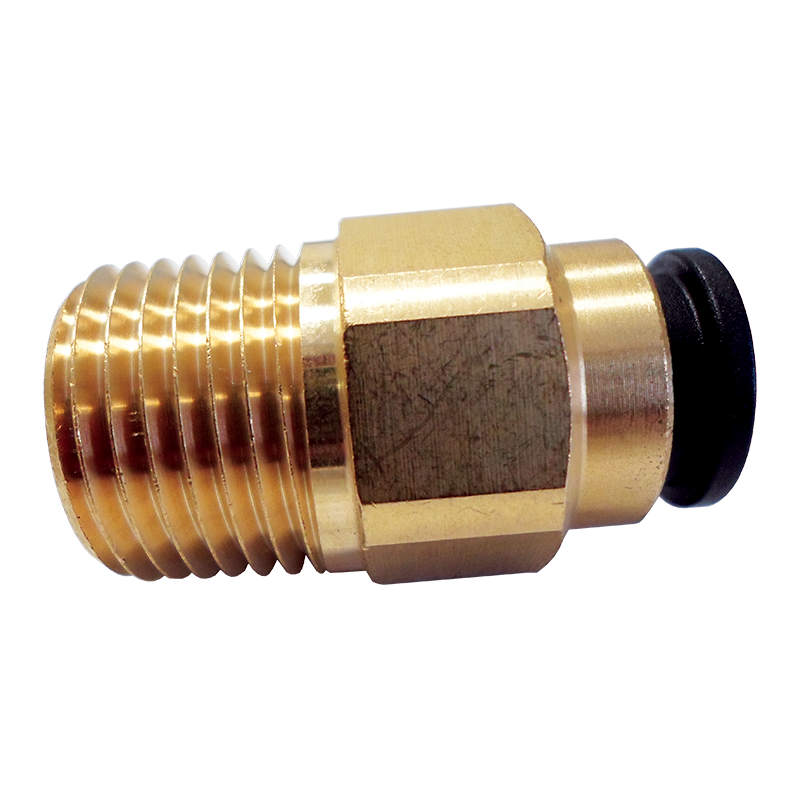 John Guest Brass Straight Adaptor 12mm x 1/2"NPT