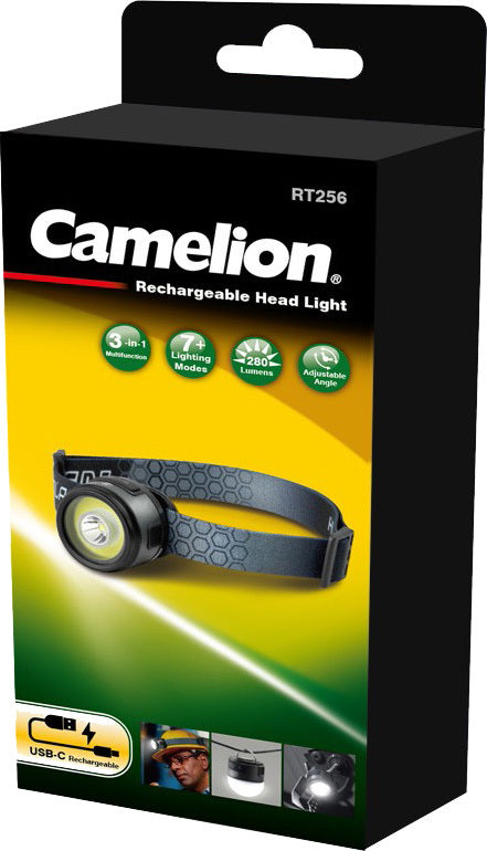 CAMELION 280LM RECHARGEABLE COB LED HEADLIGHT