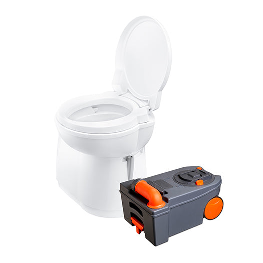 Thetford C263S Cassette Toilet With Swivel Plastic Bowl White Door