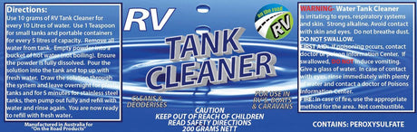 Caravan Water Tank Cleaner