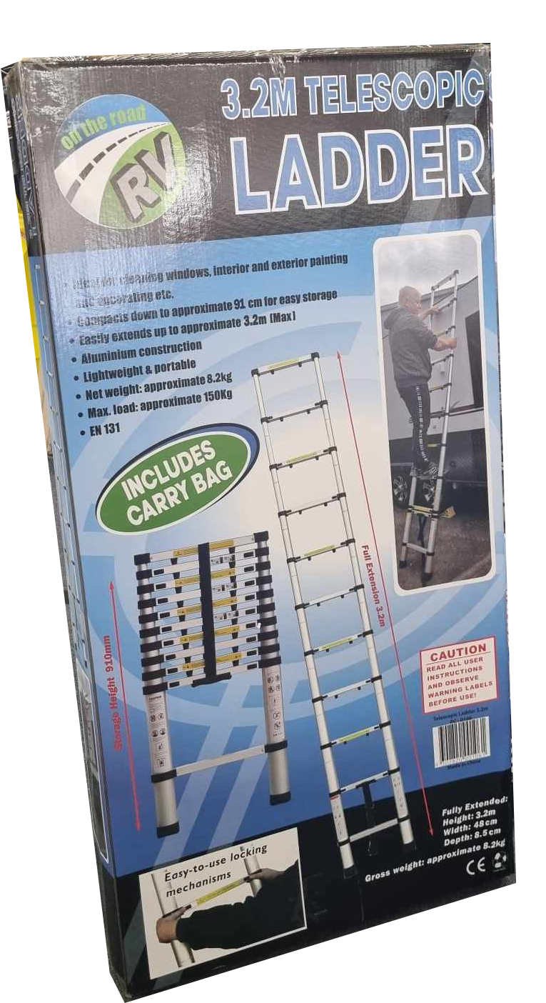 Australian RV Aluminium Telescopic Ladder 3.2m