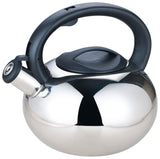 ROYAL DELUXE WHISTLING KETTLE - STAINLESS STEEL - SILVER