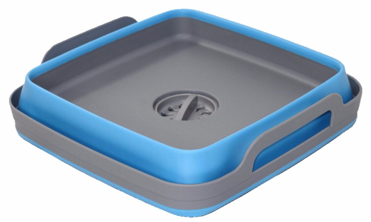 Space Saving Collapsible Blue Sink