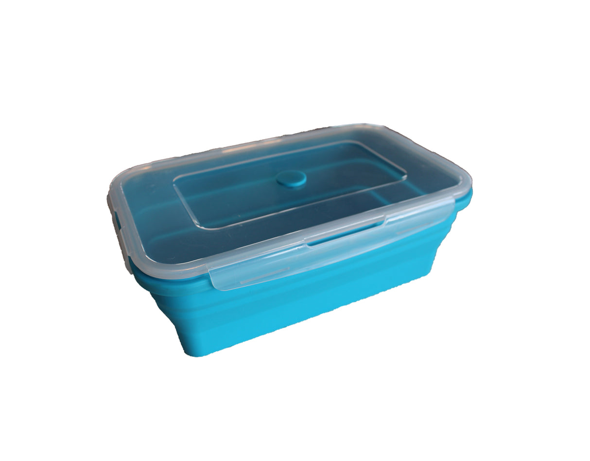 Collapsible Silicone Rectangle Container 4L - Blue