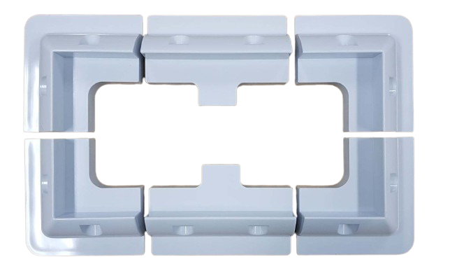 ABS Solar Panel Brackets - Set of 6 (White)