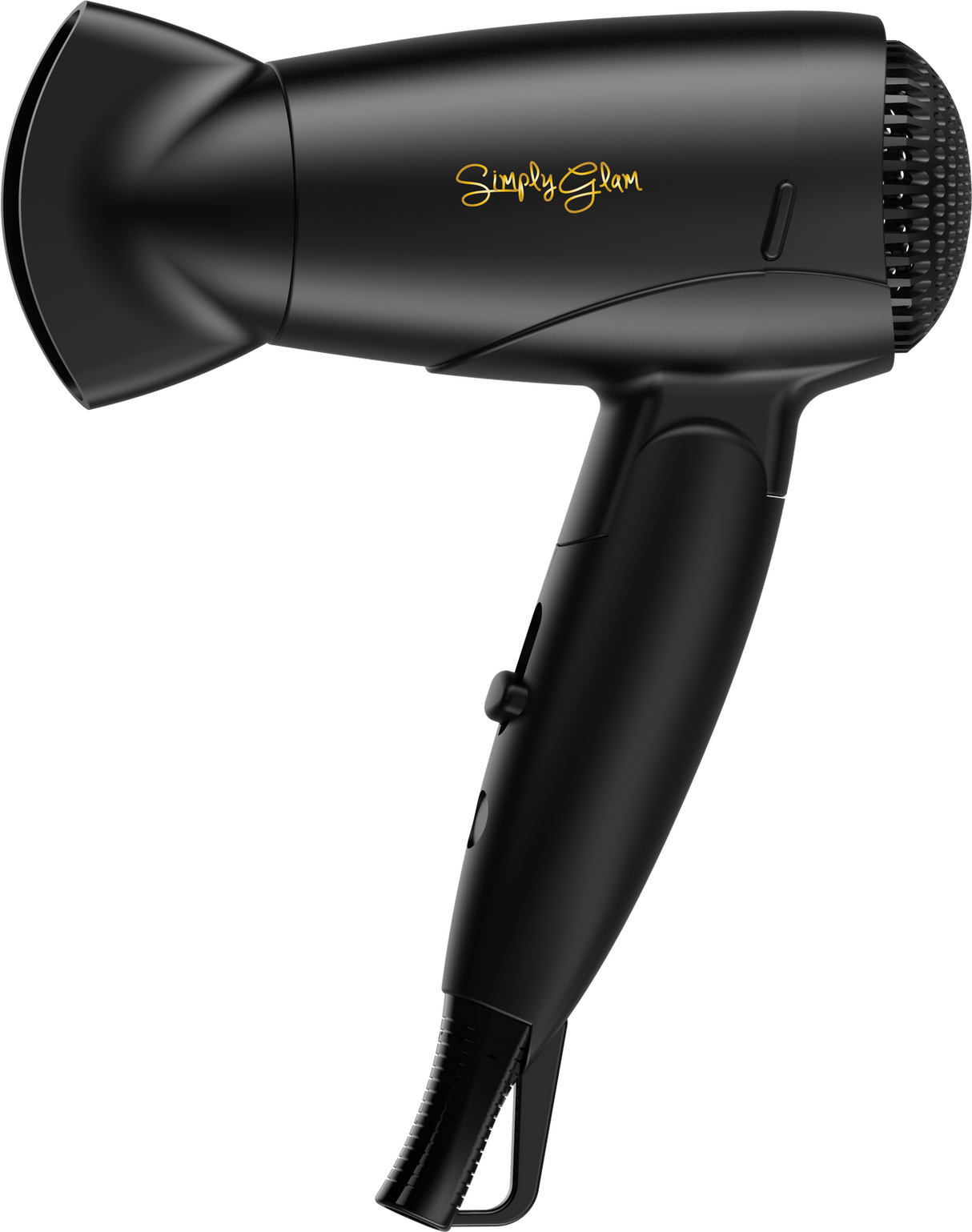 Simply Glam 12V Hair Dryer Black & Gold