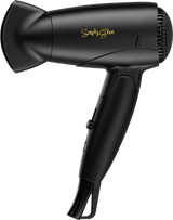 Simply Glam 12V Hair Dryer Black & Gold