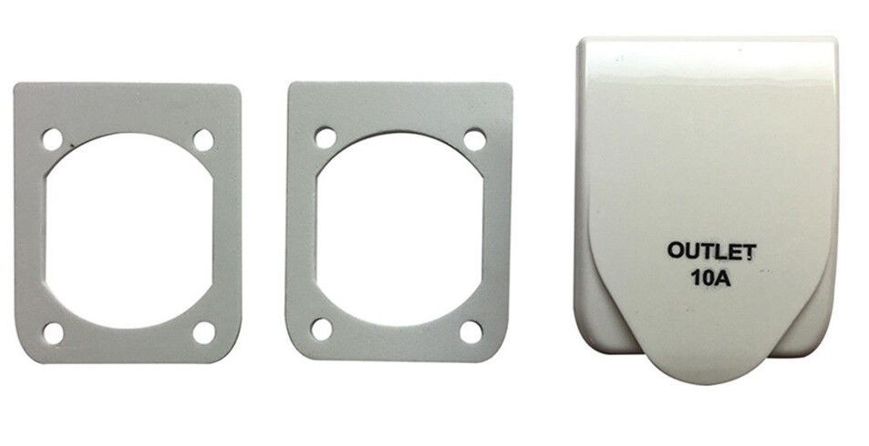 AUSTRALIAN RV 10AMP POWER OUTLET WHITE