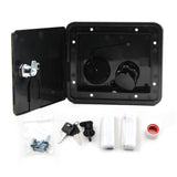 RV Flomaster Gravity/City Water Inlet Hatch - Black