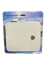 RV Flomaster Gravity/city Water Inlet Hatch - White