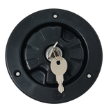 RV Flowmaster Lockable Gravity Water Inlet - Black